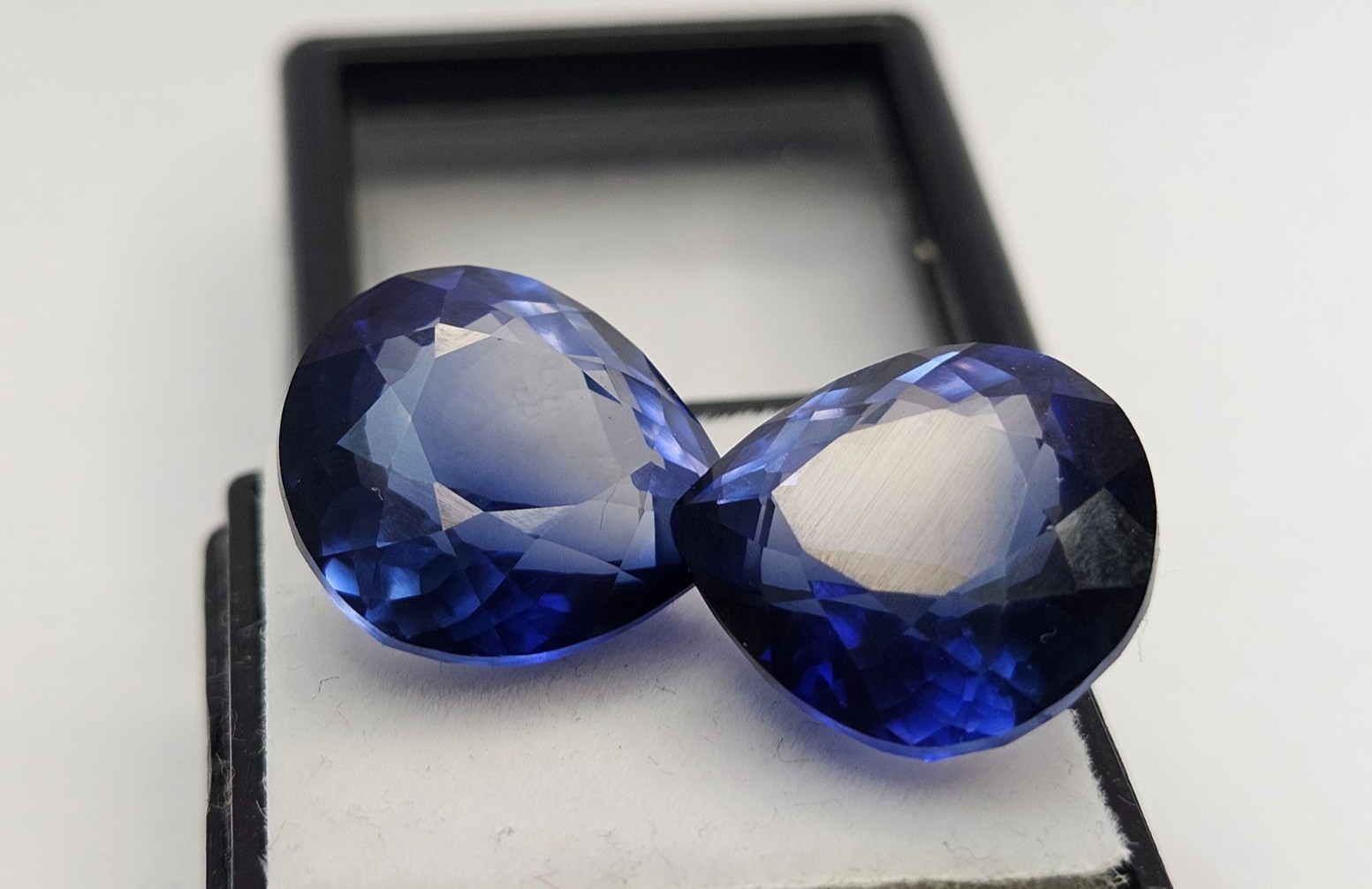 Tanzanite Pear Cut Blue Natural 31-32 Ct Pair Gemstone For Earring Making FR-581