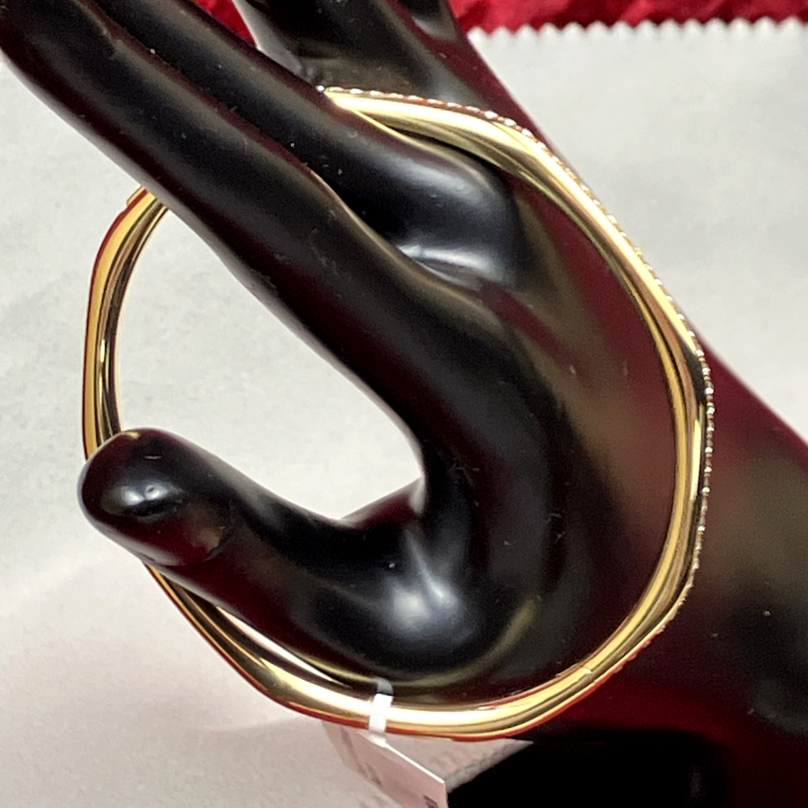 Swarovski Dextera Ruthenium Plated Bangle Bracelet NWOT RP $199