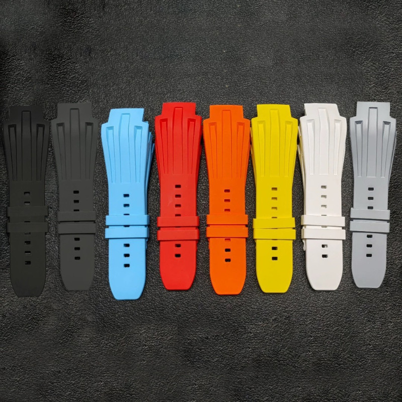 FKM Rubber Watch Strap Medium Size Replacement For Richard Mille RM028