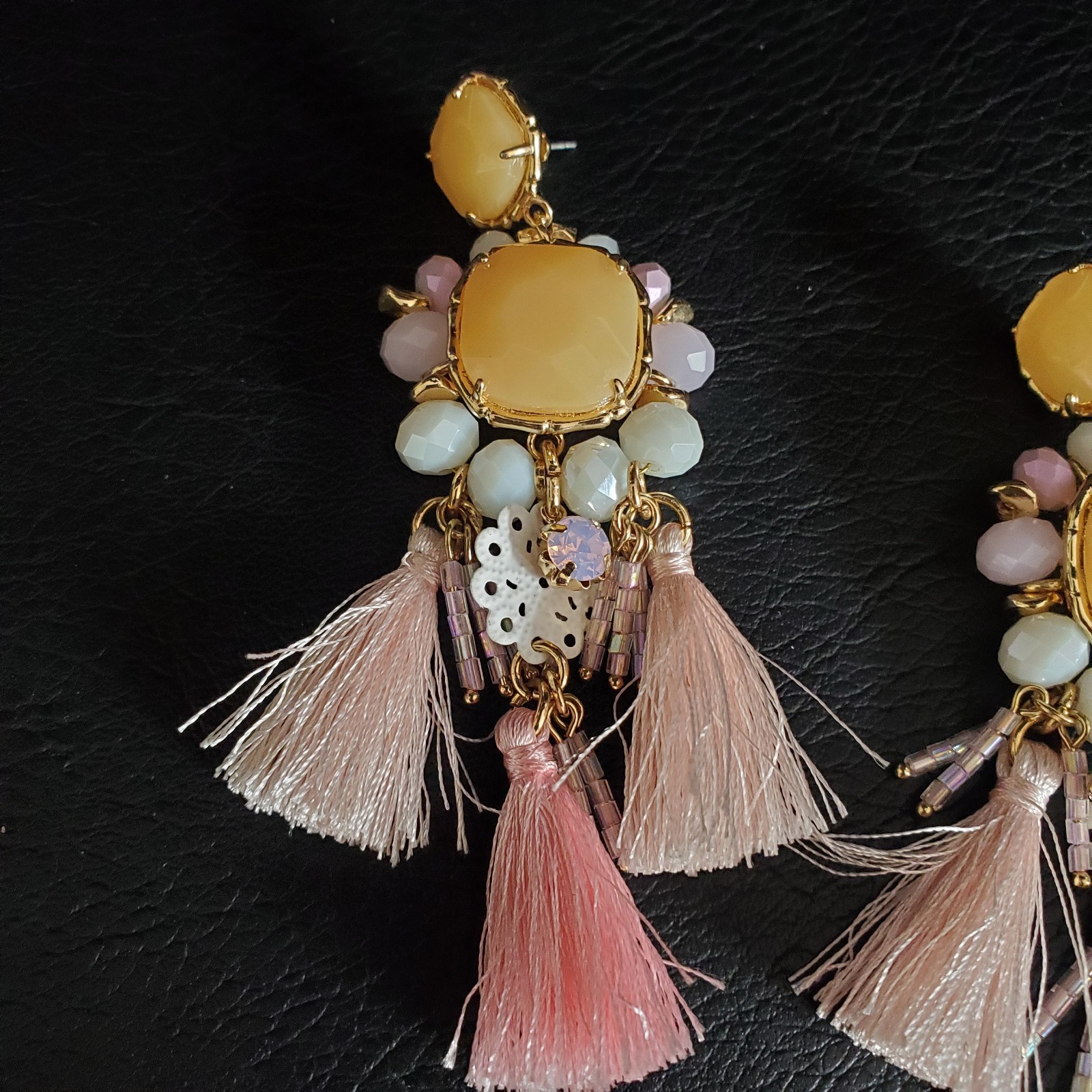 Lilly Pulitzer Waterside Earrings in Paradise Pink NWT Vacation Resort Cruise