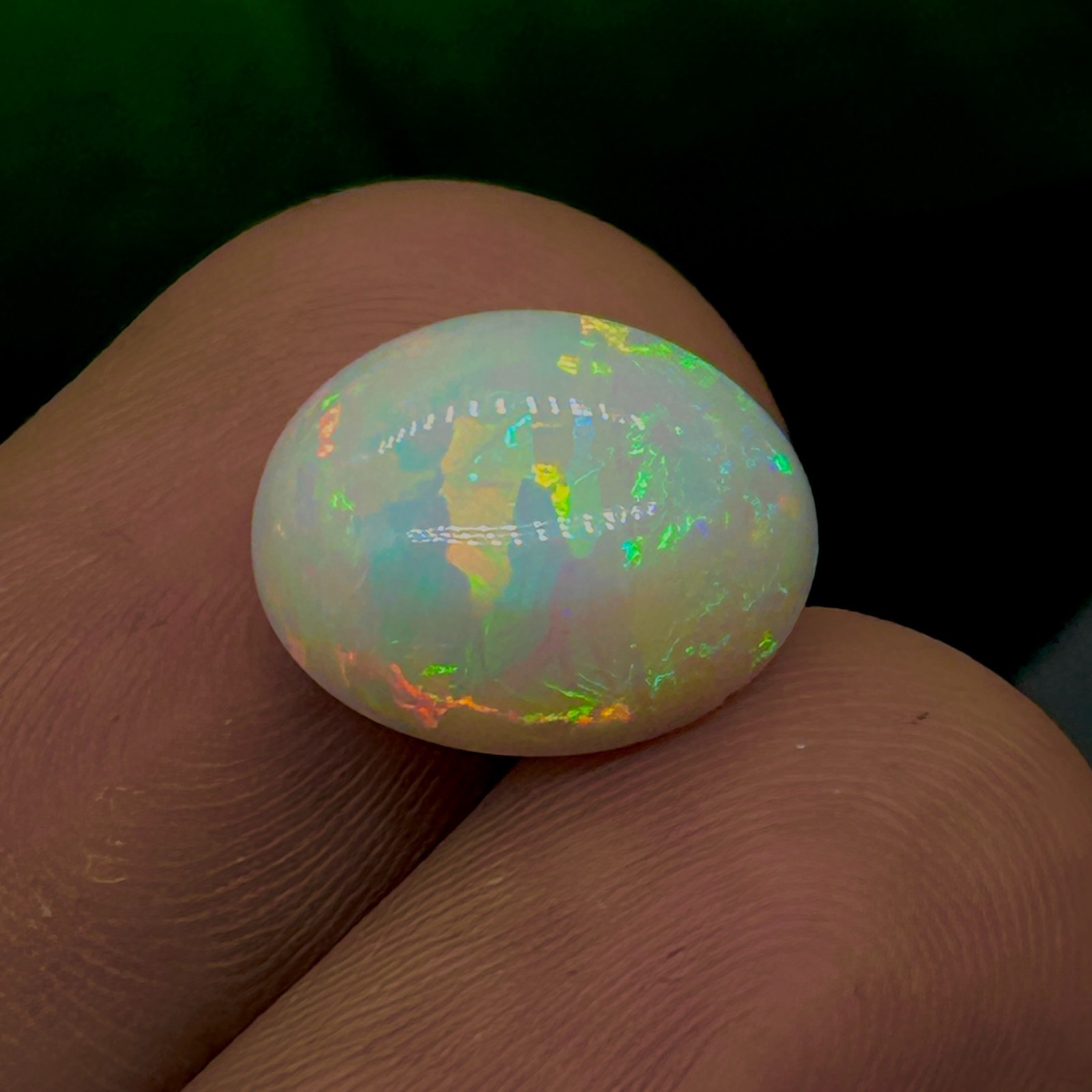 Natural Welo Fire Ethiopian Opal 11×13.50mm Oval Shape Multi Fire Gemstone