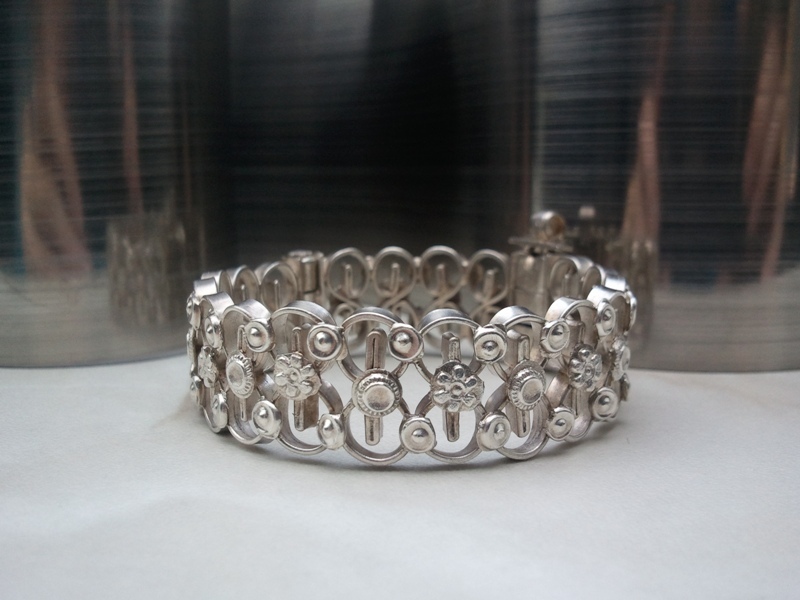 ▄▀▄ beautiful children’s bangle e.g. baptism ▀ real silver ▀ bracelet with hinge ▄▀▄