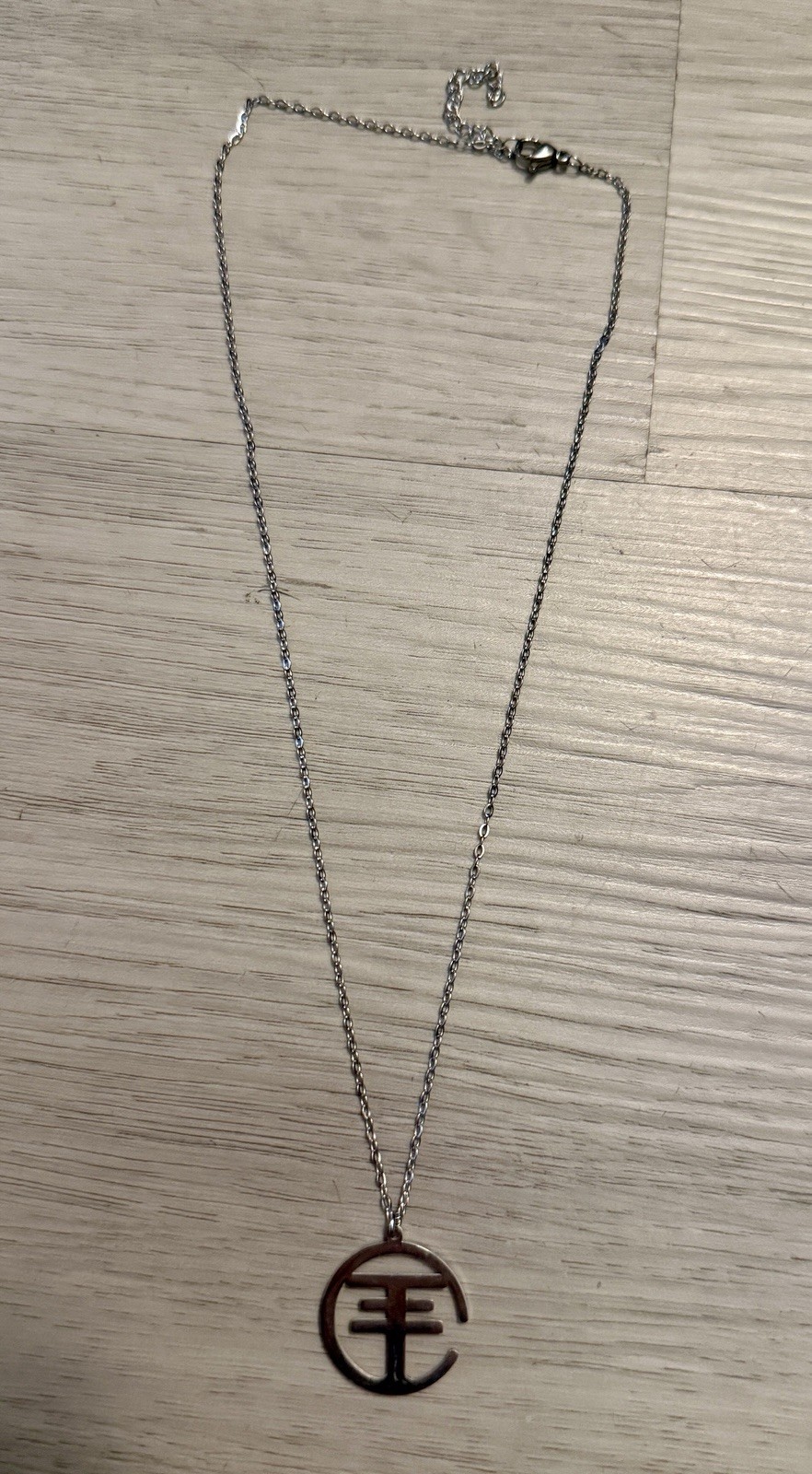 New Tokio Hotel Pendant Necklace Silver Colored Rock Band Stainless Steel