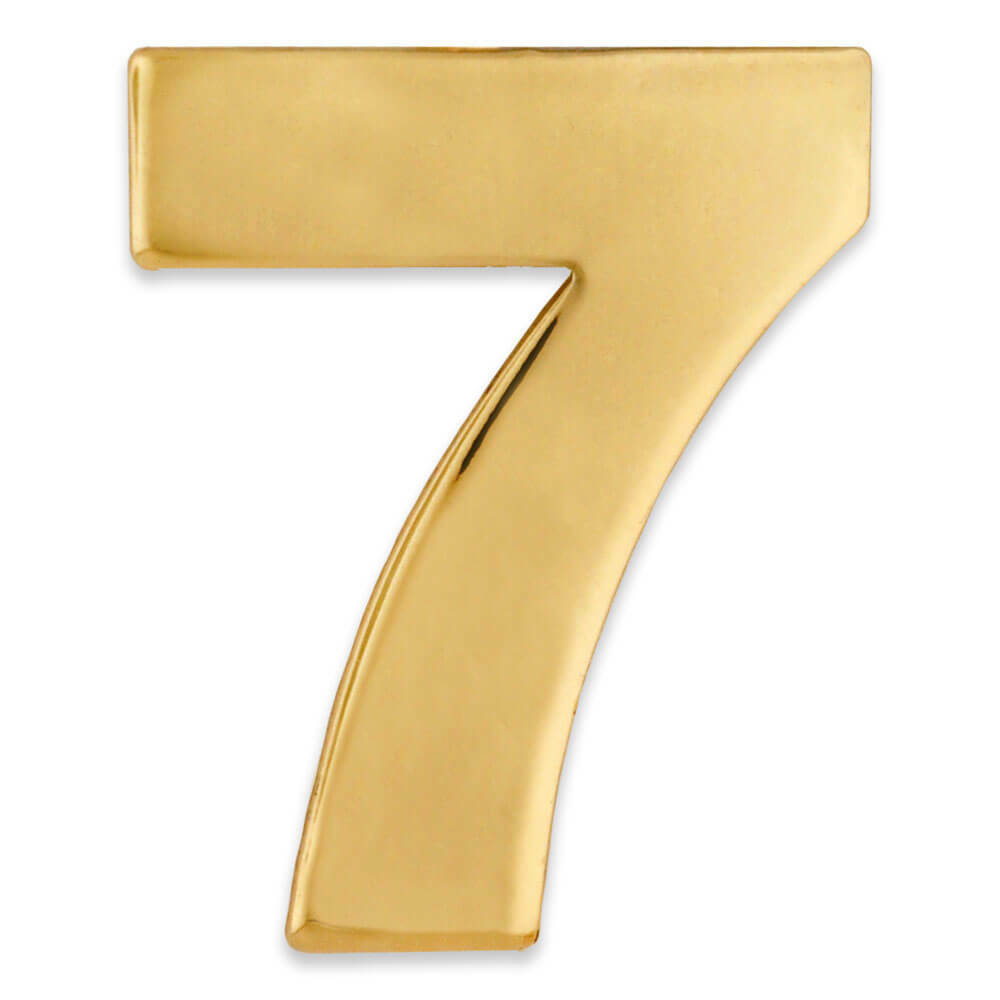 PinMarts Number Seven 7 Lapel Pin Anniversary Birthday Number Jewelry