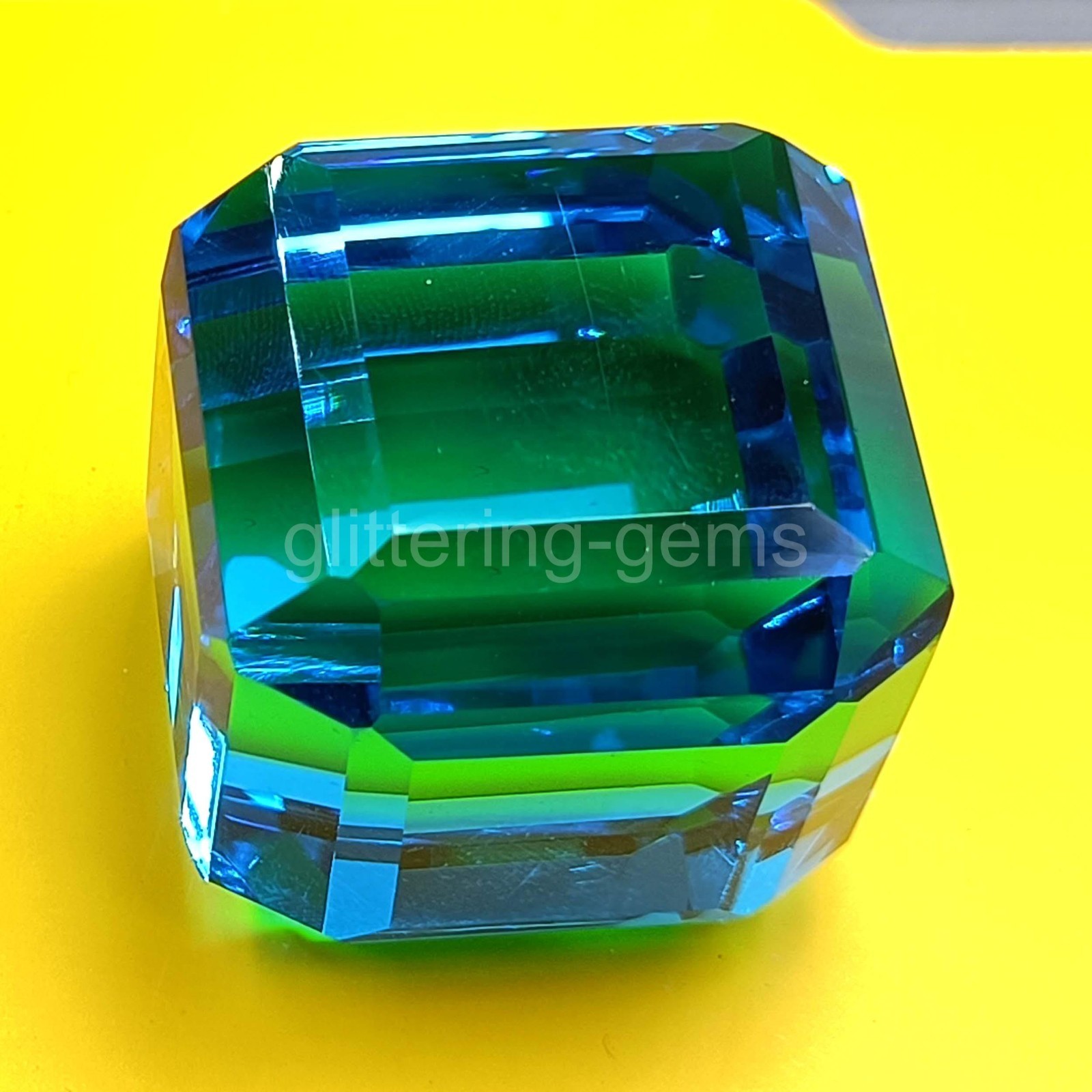 Natural 241.5 Ct Sri Lanka Blue Sapphire Cube Cut | IGL Certified Loose Gem 5JOR