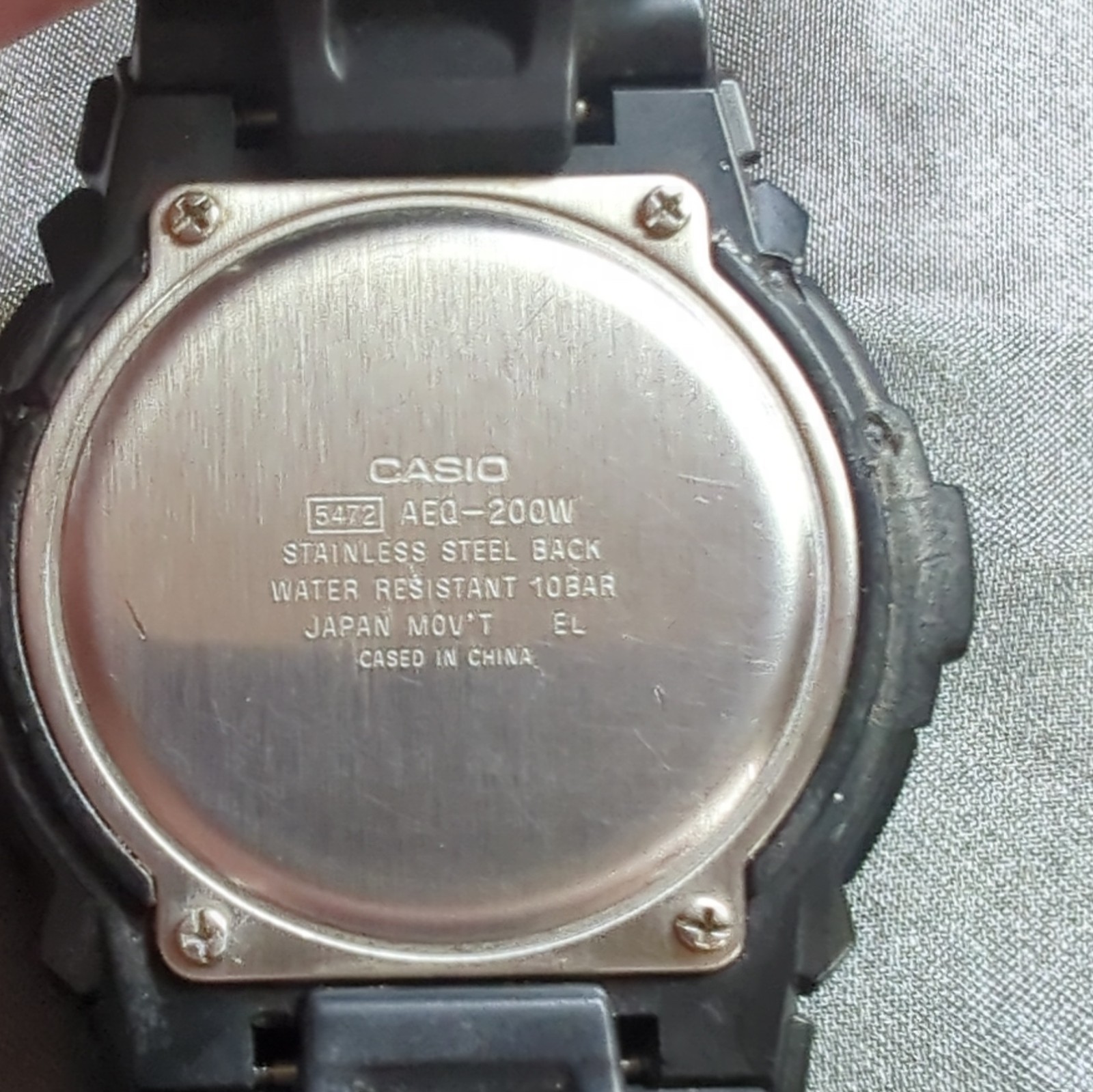 Casio AEQ-200W World Time Illuminator Analog Digital Black Men’s Wristwatch