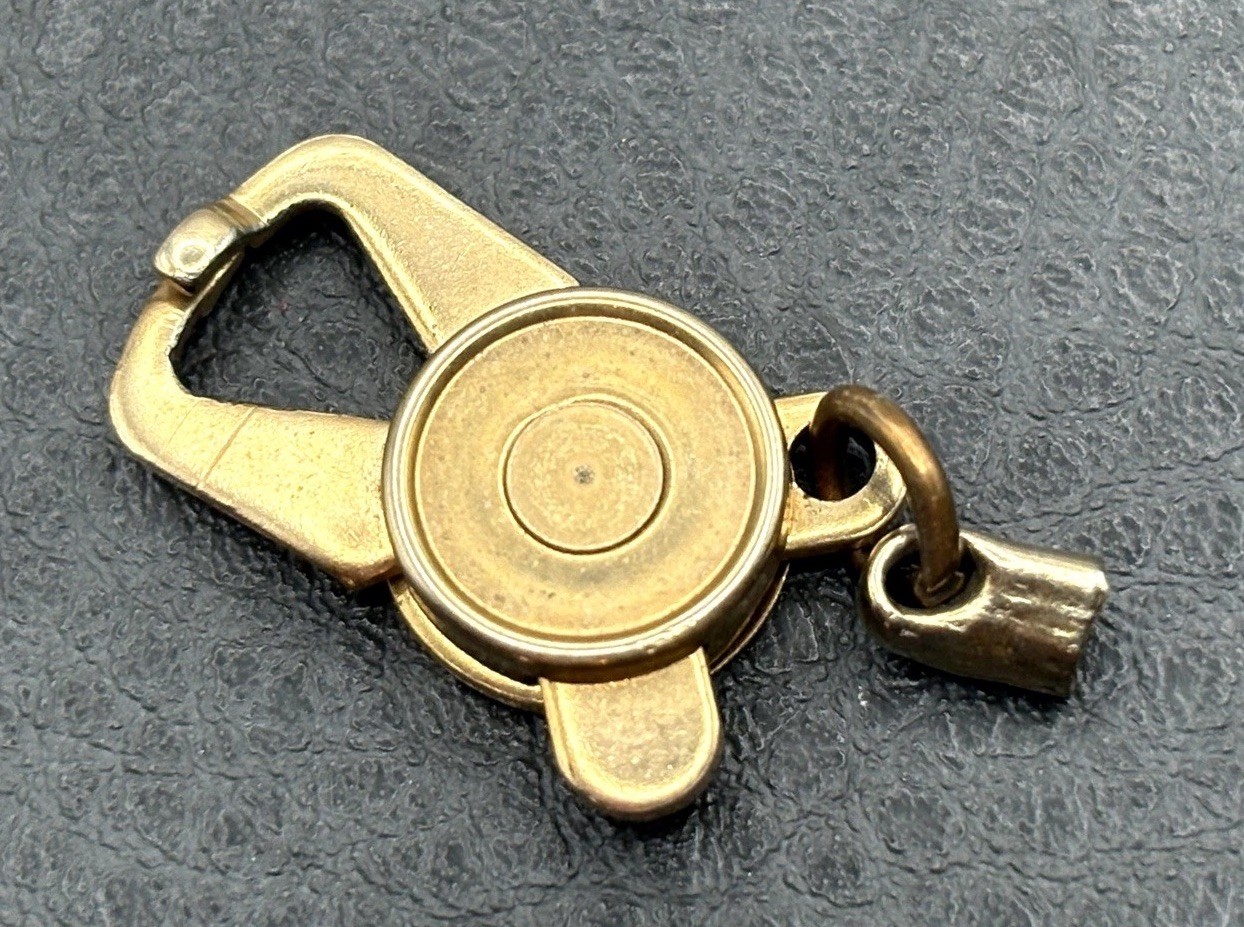 Vintage Brass Unique Pincher Claw Clasp For Necklace Bracelet Pat. Pend U.S.A.