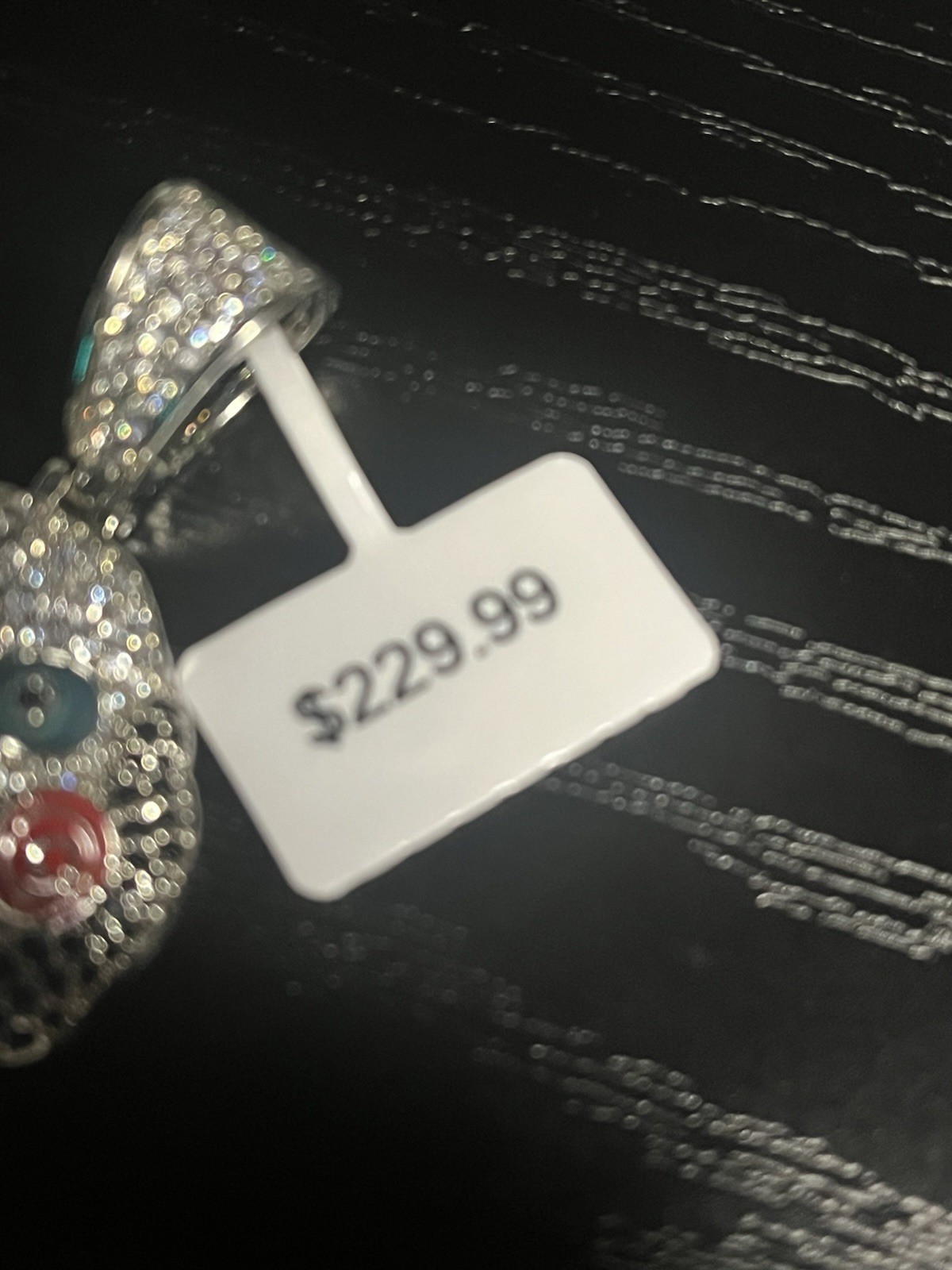 925 silver plated over stainless steel with 5A CZ iced out Jigsaw pendant