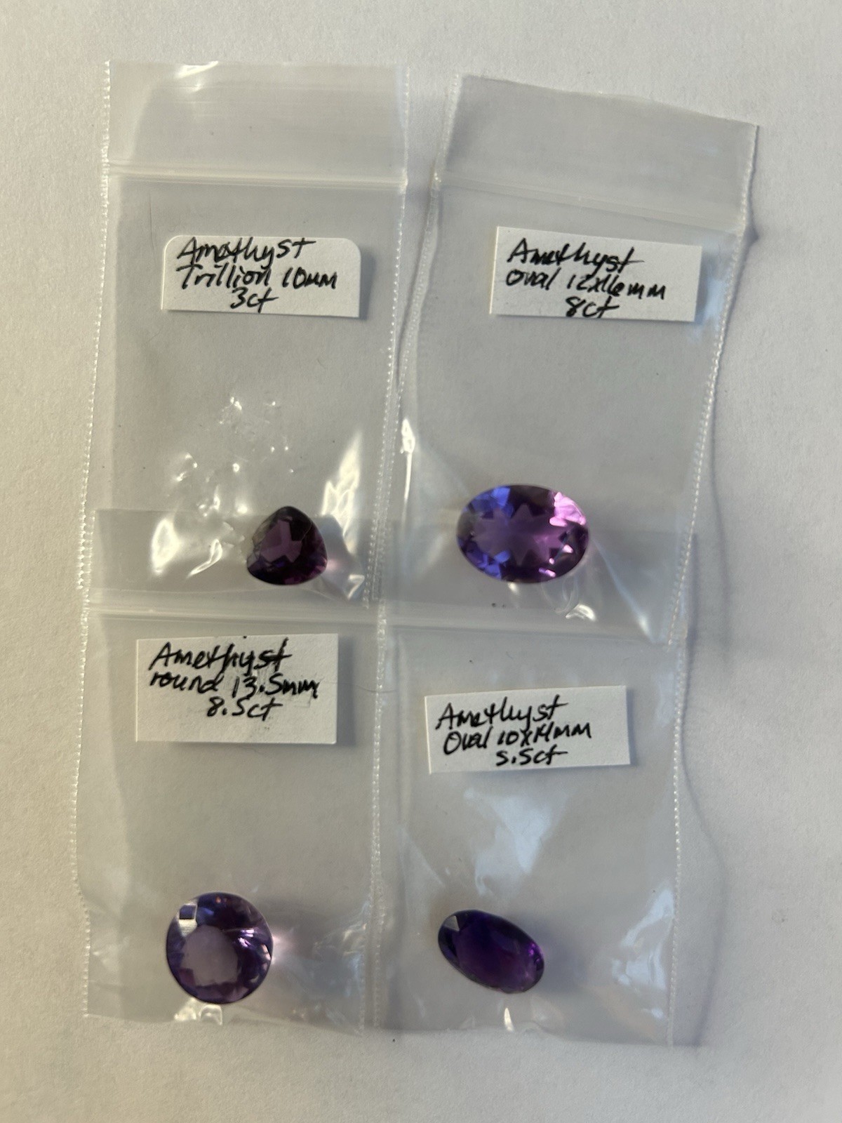Amethyst Gemstone Lot-Mixed Shape And Size-25 cts Total-Clean And Well Faceted