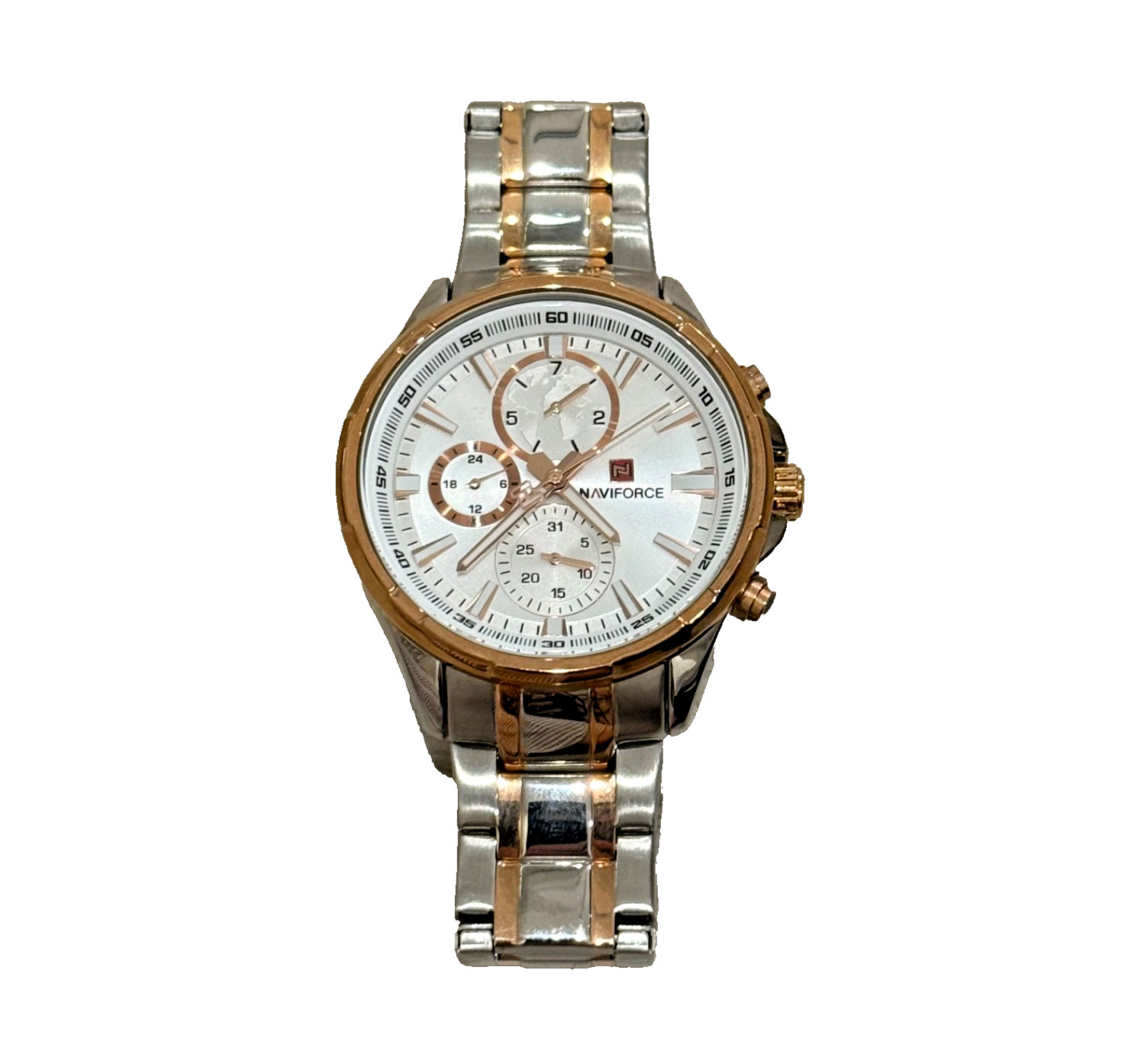 Naviforce N9089 For Dream Mens Stainless Steel Sport Watch 30 M Water Resistant