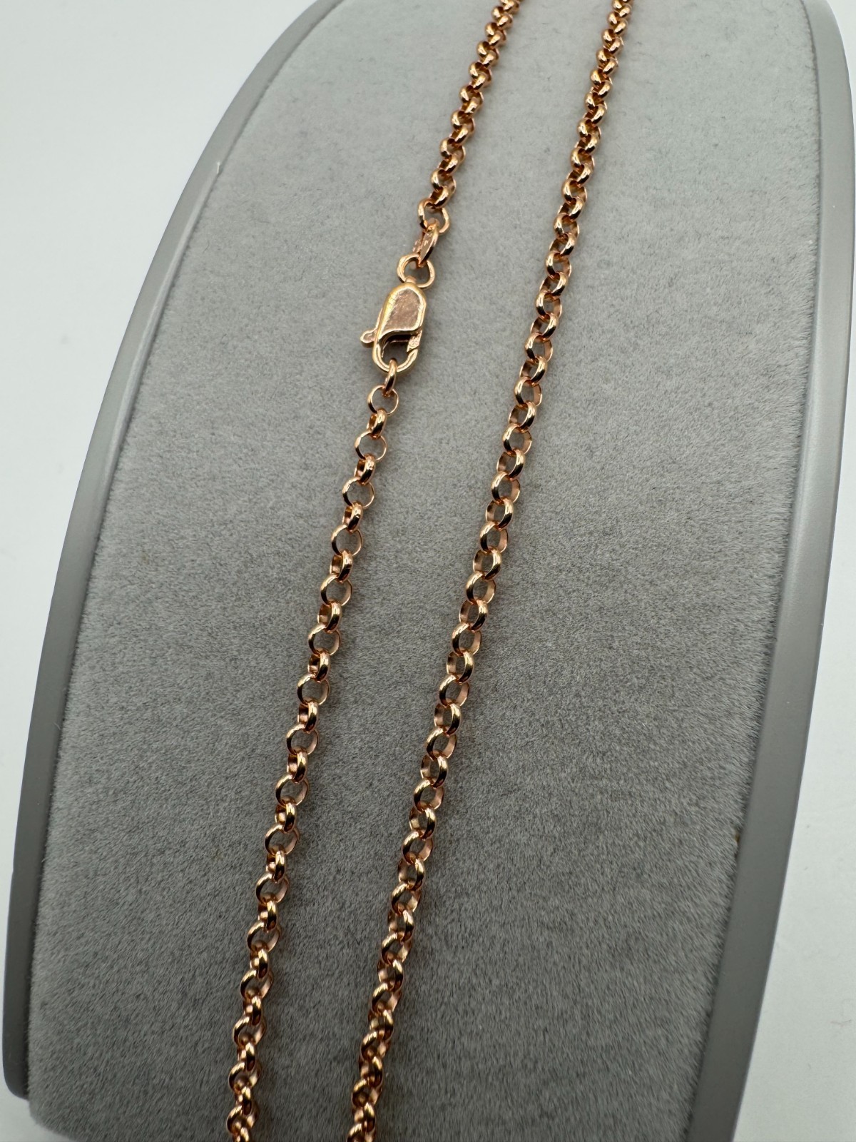 9ct Rose Gold 2.7mm Round Belcher Necklace Chain Length 16 Inch / 40cm (AA0570)