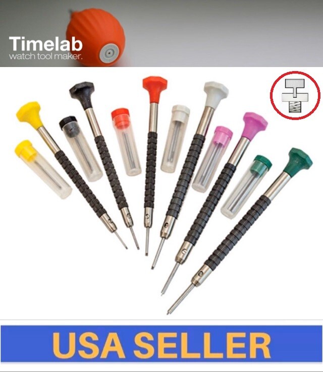 Horofix T-Blade Screwdriver Set of 6 with Spare Blades For Rolex Bracelet