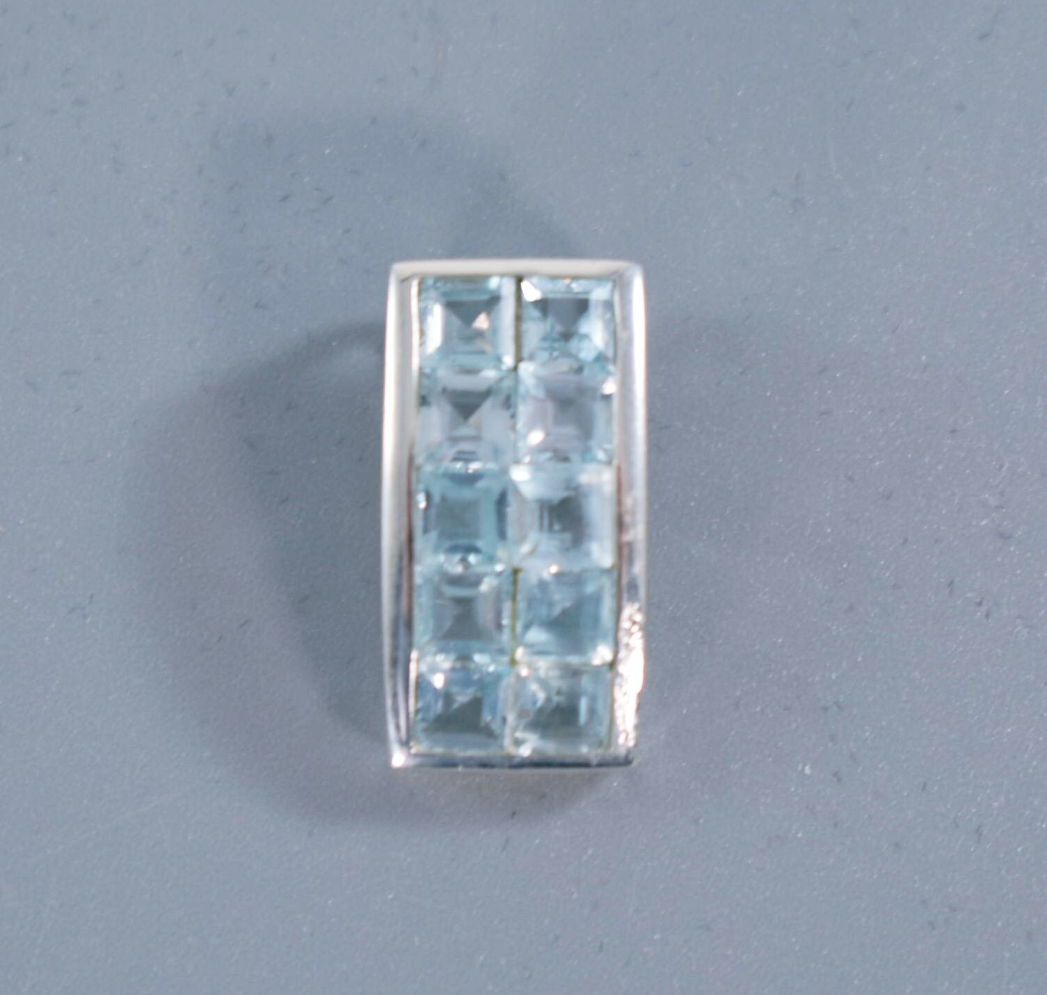 SILVER GEM SET NECKLACE PENDANT GARNET SAPPHIRE BLUE TOPAZ – CHOOSE FROM LIST