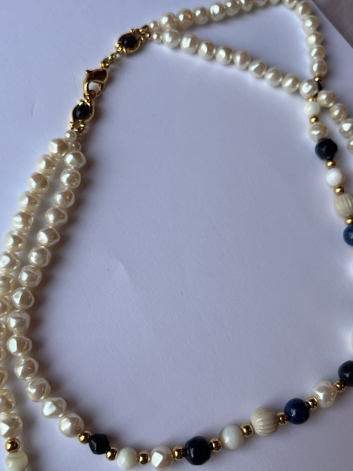 Liz Claiborne vintage double-strand necklace