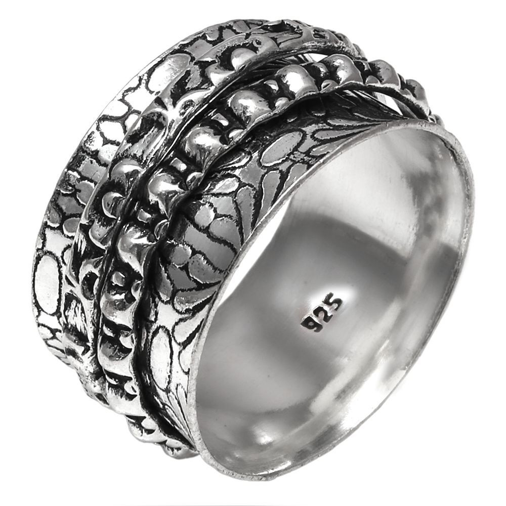 Spinner Anxiety Handmade Silver Jewelry “8”