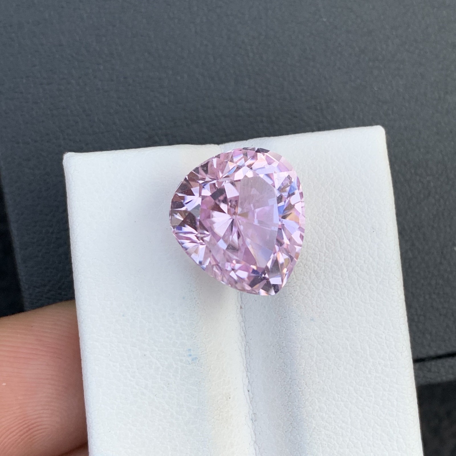15.79 Ct Natural Pink Kunzite Pear Shape Loose Gemstone From Afghanistan