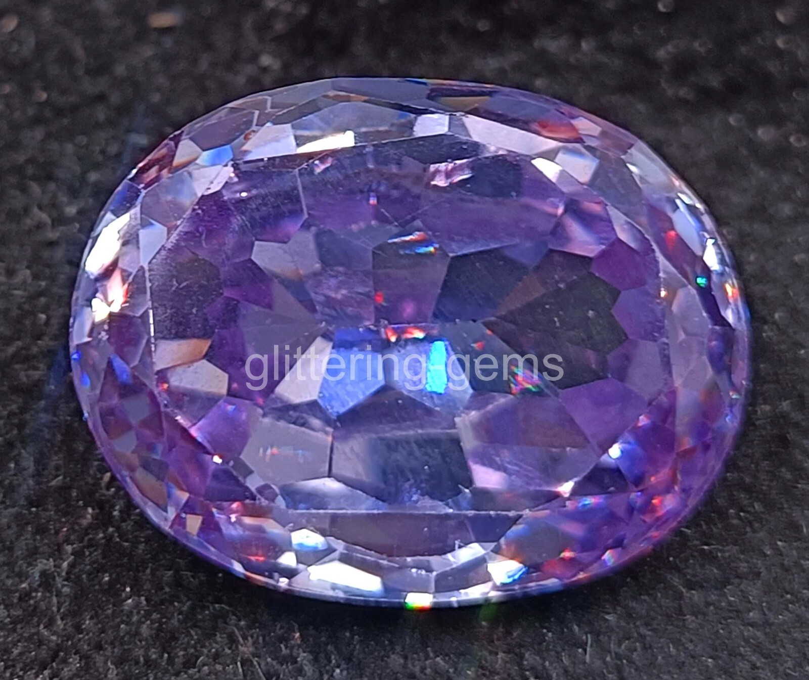 Natural Purple Amethyst 40.55 CT Oval Shape Certified Loose gemstone 5AIL