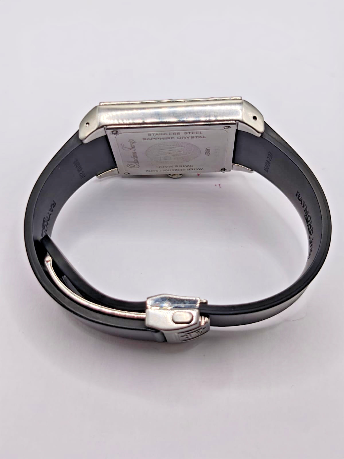 Raymond Weil Tango 4881/1 Chronograph Big Date Quartz Watch Rubber Strap