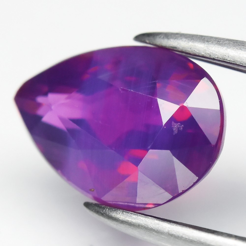 💎 0.94ct VS Pear Natural Purple Pink Sapphire – Unheated, Mozambique Gem