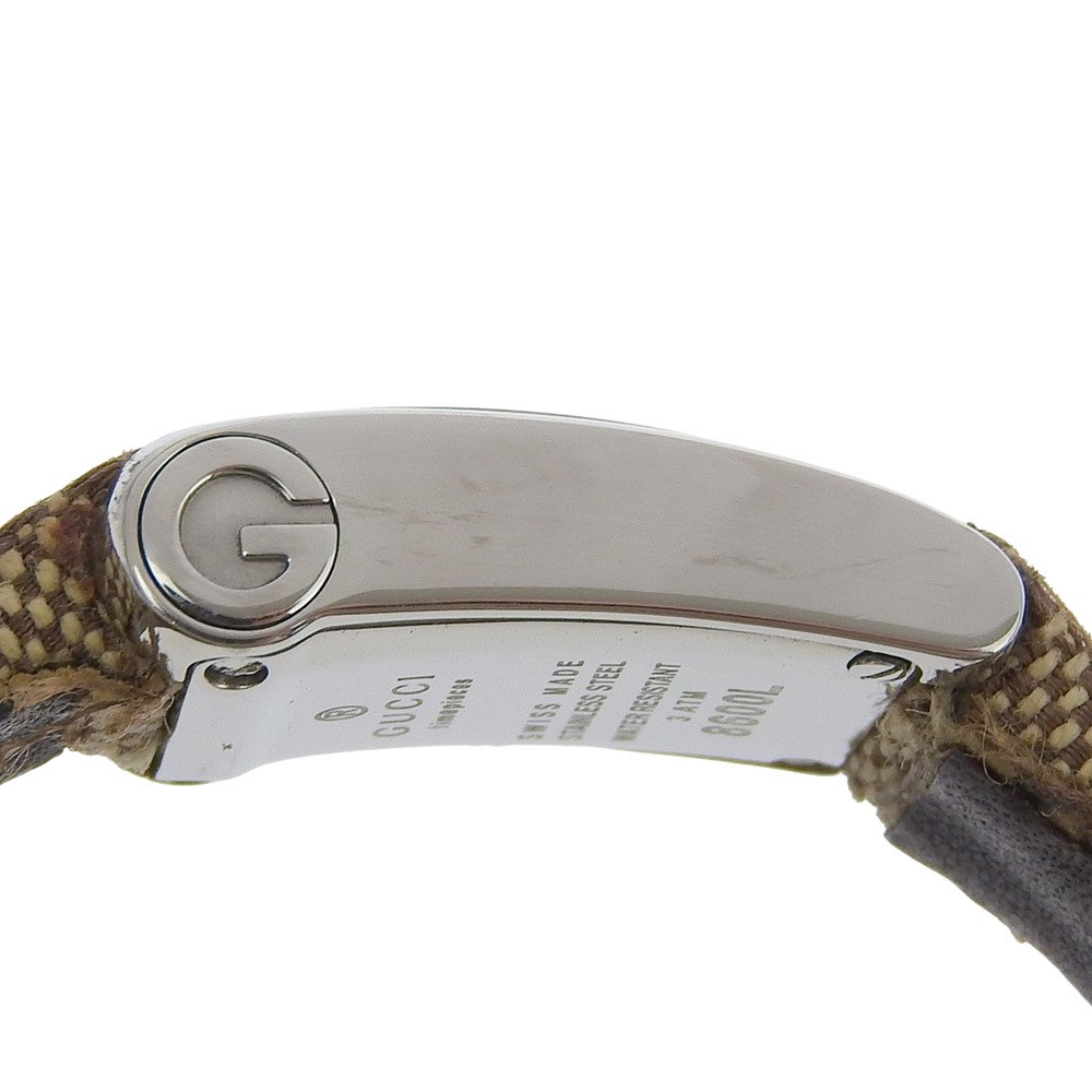 GUCCI GUCCI 8600L Watch SS Quartz Analog Ladies Silver Dial I130325031 Used