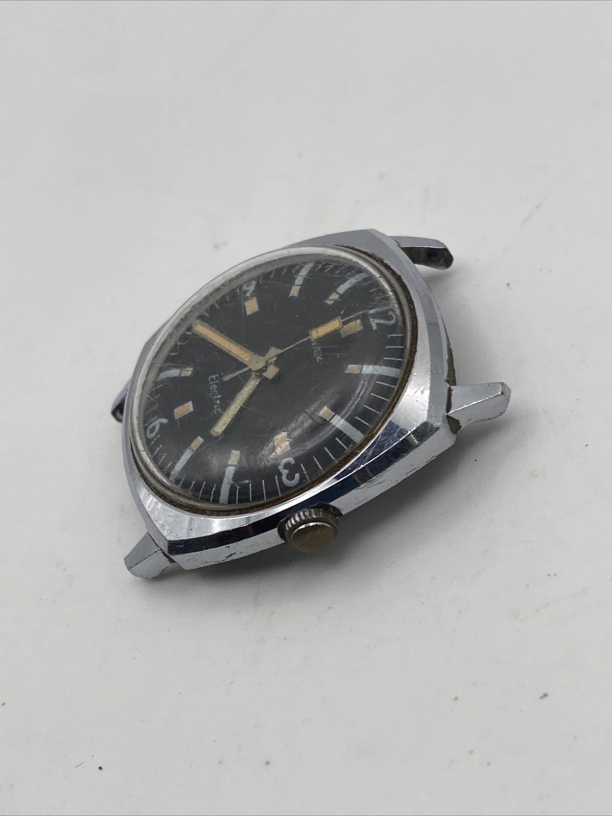 Vintage 1978 MEN’S Timex Electric Black Dial Watch, 37mm New Battery