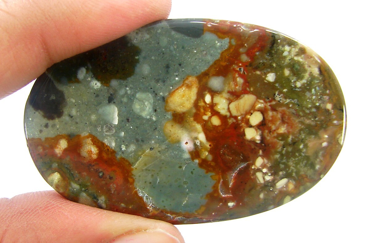 98.20 Ct Natural American Jasper Loose Gemstone Cabochon Wire Wrap Stone – 1492