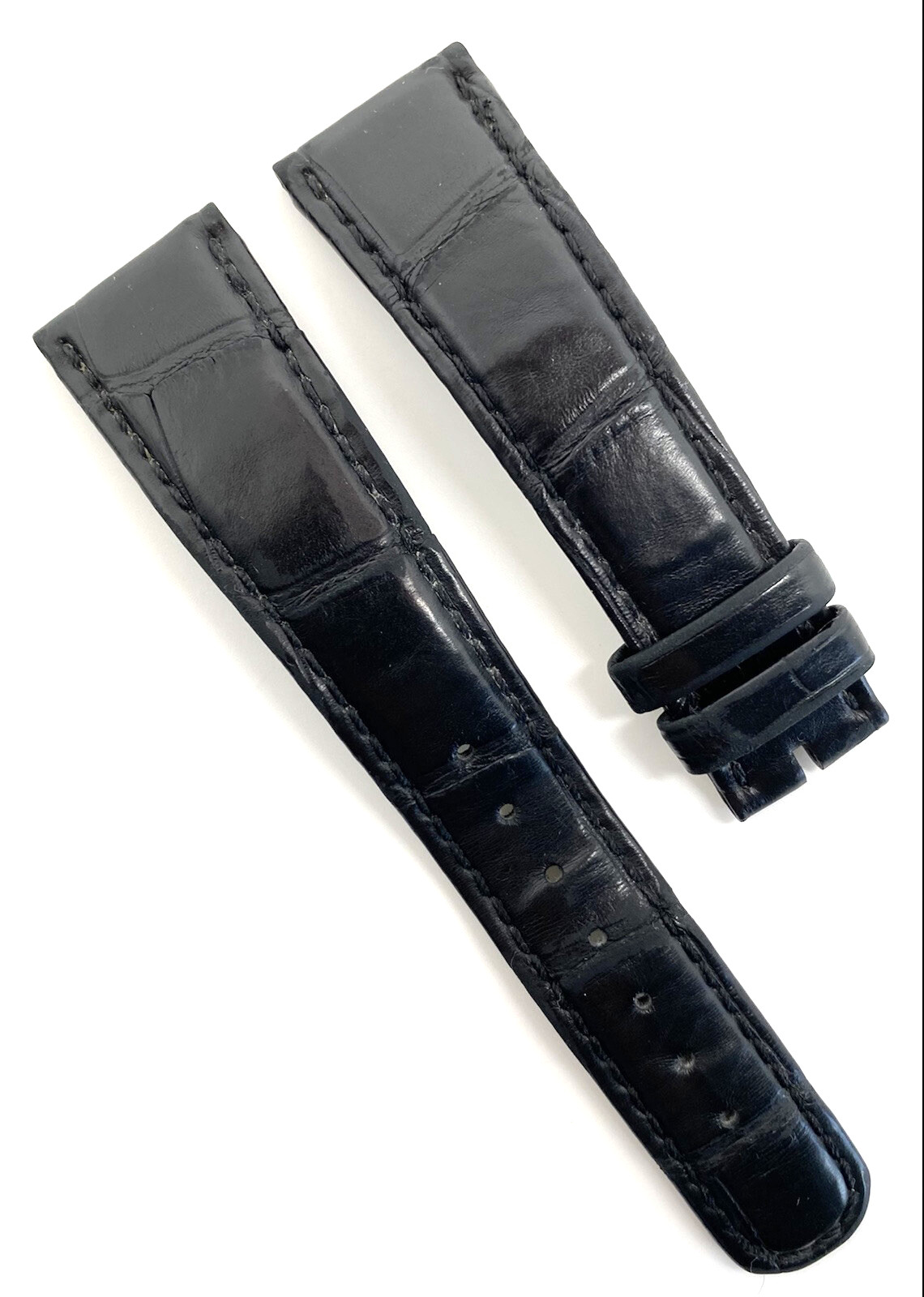 A. Lange Sohne 20mm x 16mm Black Alligator Watch Strap Band Authentic OEM