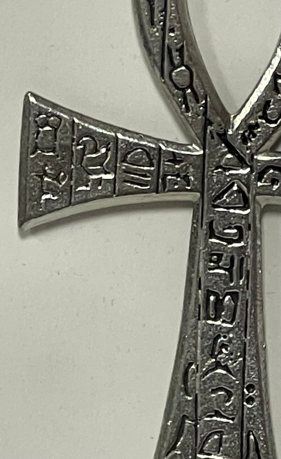Ankh Cross “Real” Pewter Lead Free Large Pendant Necklace Made in USA Brand New
