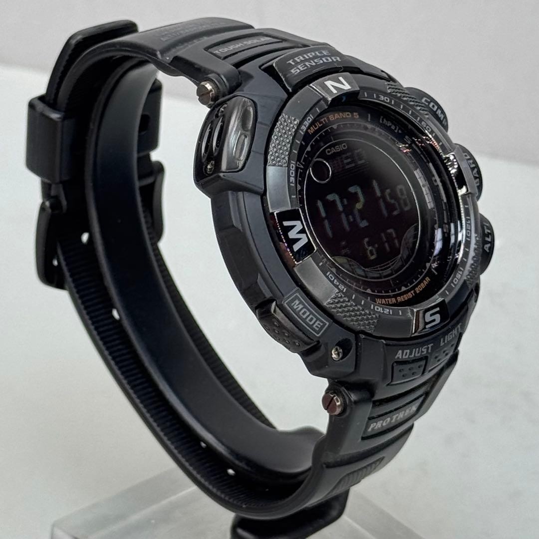 PROTREK PRW 1500YJ Radio Solar Black Inverted LCD