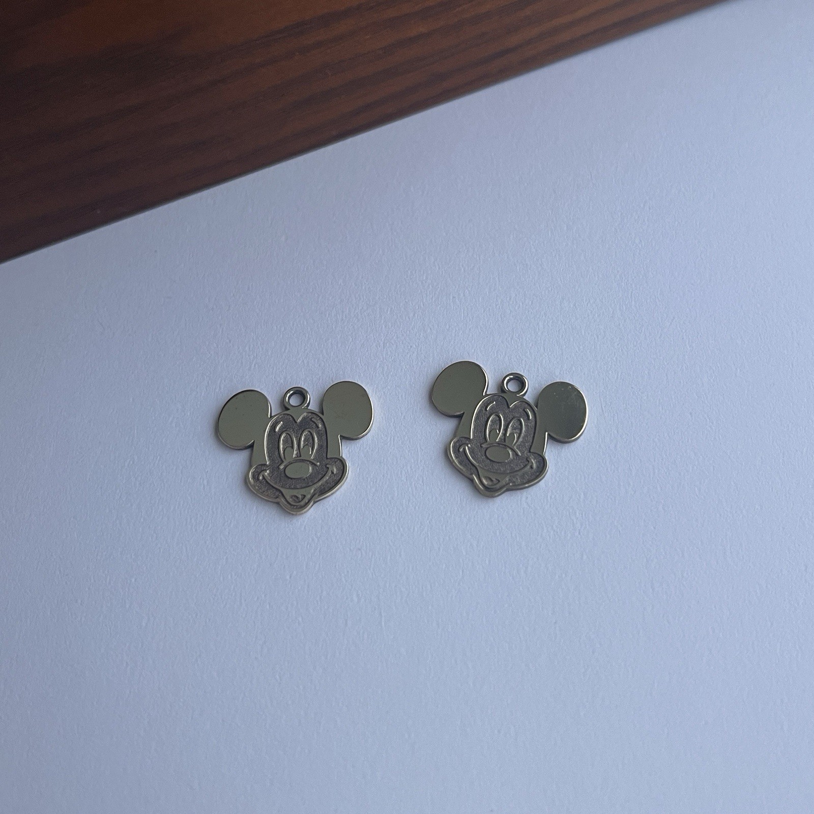gold plated sterling silver disney mickey mouse earrings