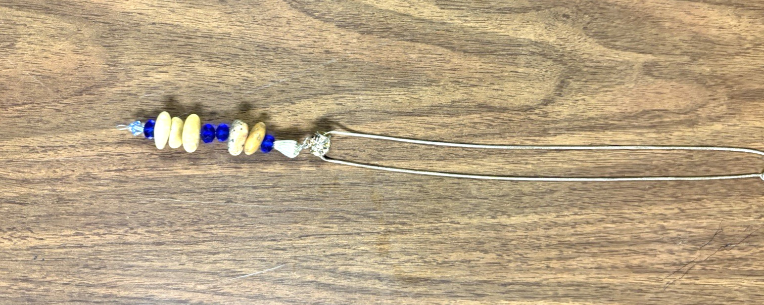 Natural Stacked Beach Stone Cairn Necklace, Stones From The Shores Of Lake MI
