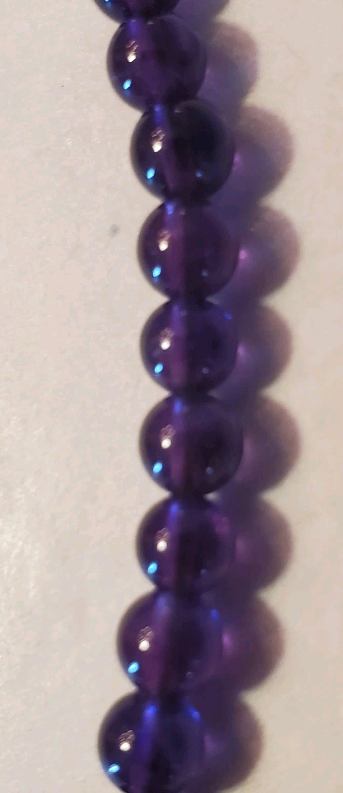 NICKY BUTLER Vintage Necklace, Sterling Silver & Amethyst Beads, 22.5 Inches