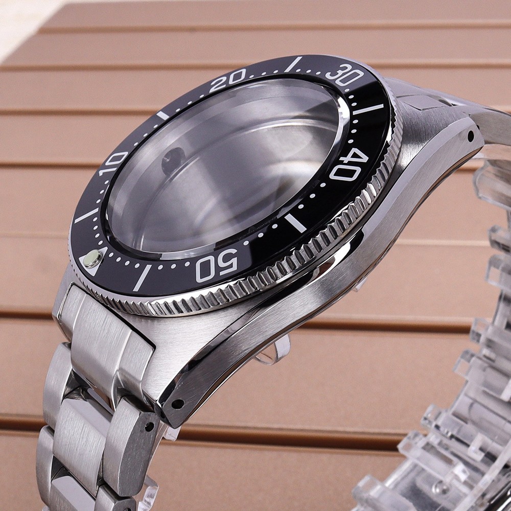 40.5mm NH35 Watch Case Wristband Modify 62MAS Mod Sapphire For Seiko NH35 36 38
