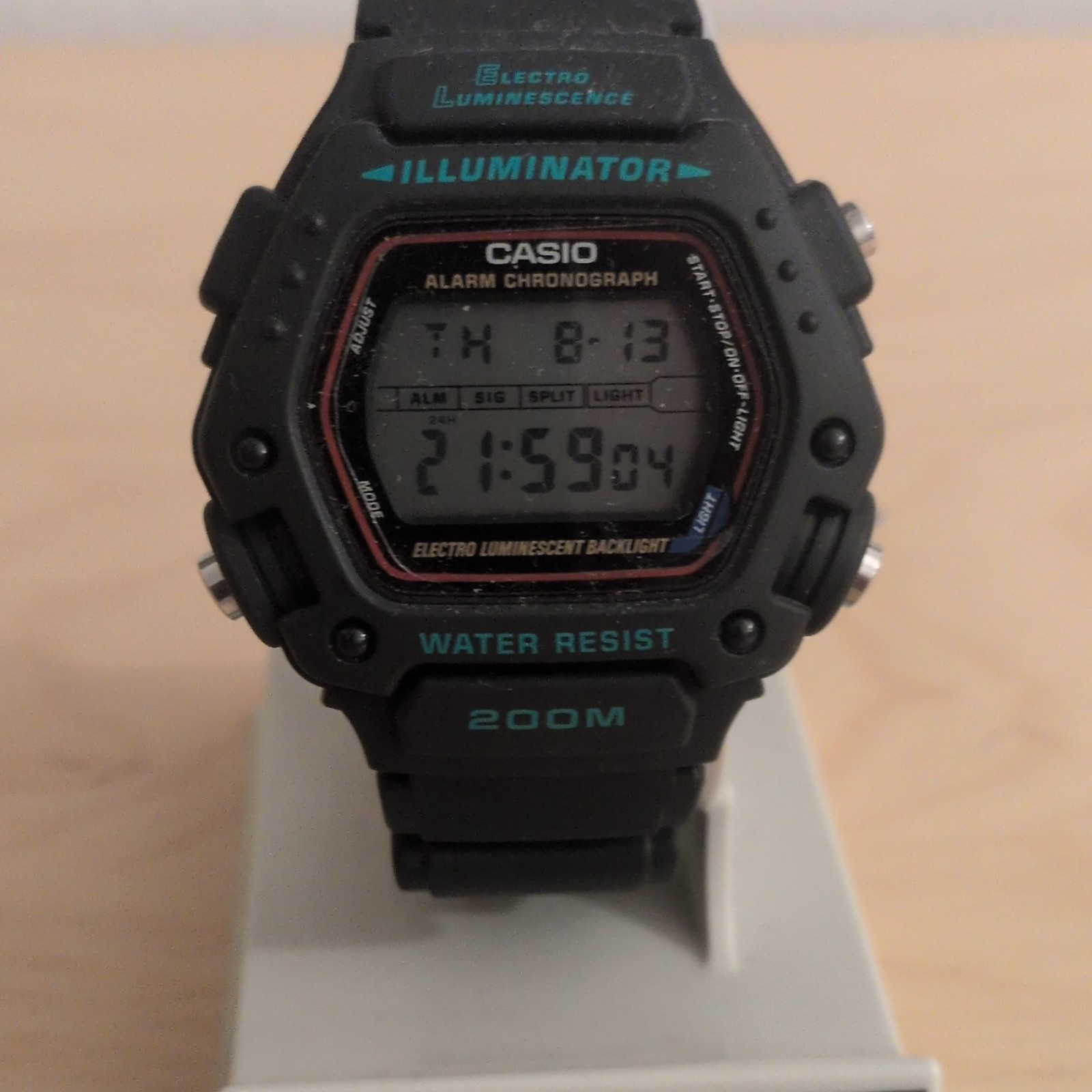 Casio DW-290-1VS Men’s Digital Quartz Alarm Chronograph Backlight 200m