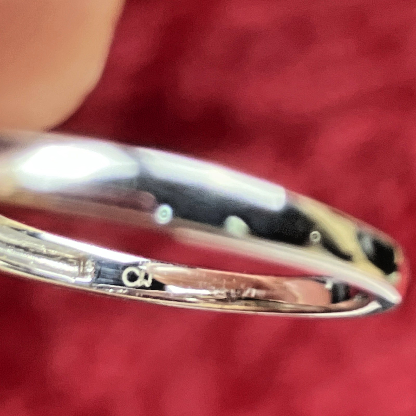 Macy’s Diamond Love Knot Ring Sterling Silver 1/10cttw Size 7 Orig. $100