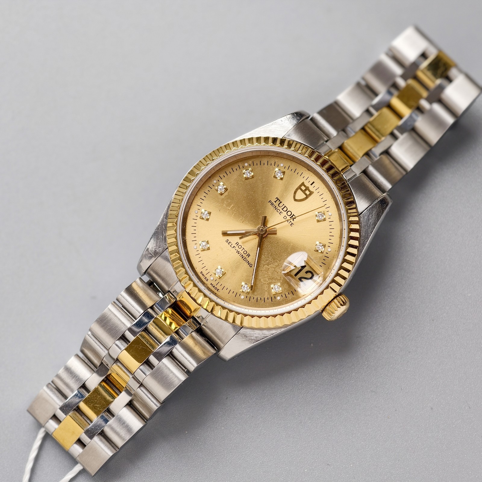 Tudor Gilding Dial Prince Date 74033 Men’sWatch Automatic 34mm Champagne Pointer
