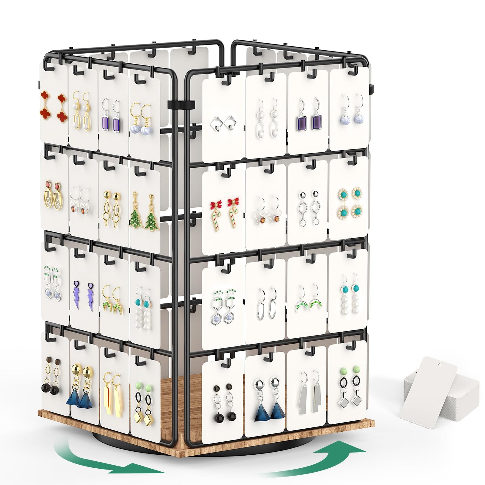 360 Rotating Earring Display Stands for Vendors,Jewelry display Rack for Sell…