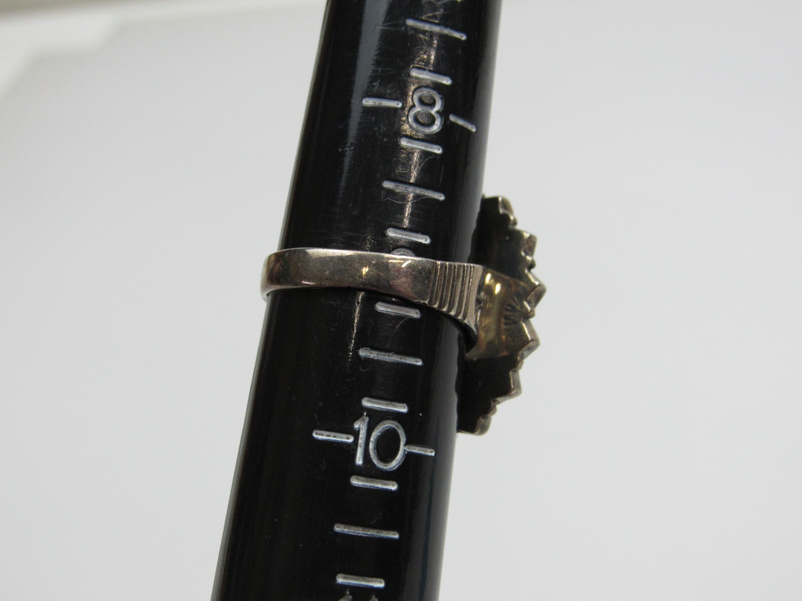T Philippines Adobe 925 Ring Inlay Turquoise Spiny Oyster Onyx Mother of Pearl