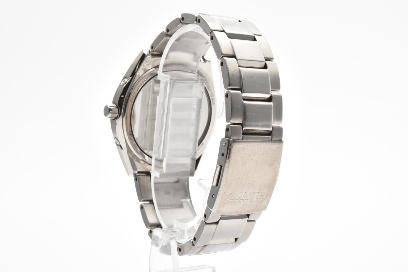 [NEAR MINT] SEIKO BRIGHTZ SAGZ081 7B24-0BH0 Radio Solar Titanium Blue Dial Men’s