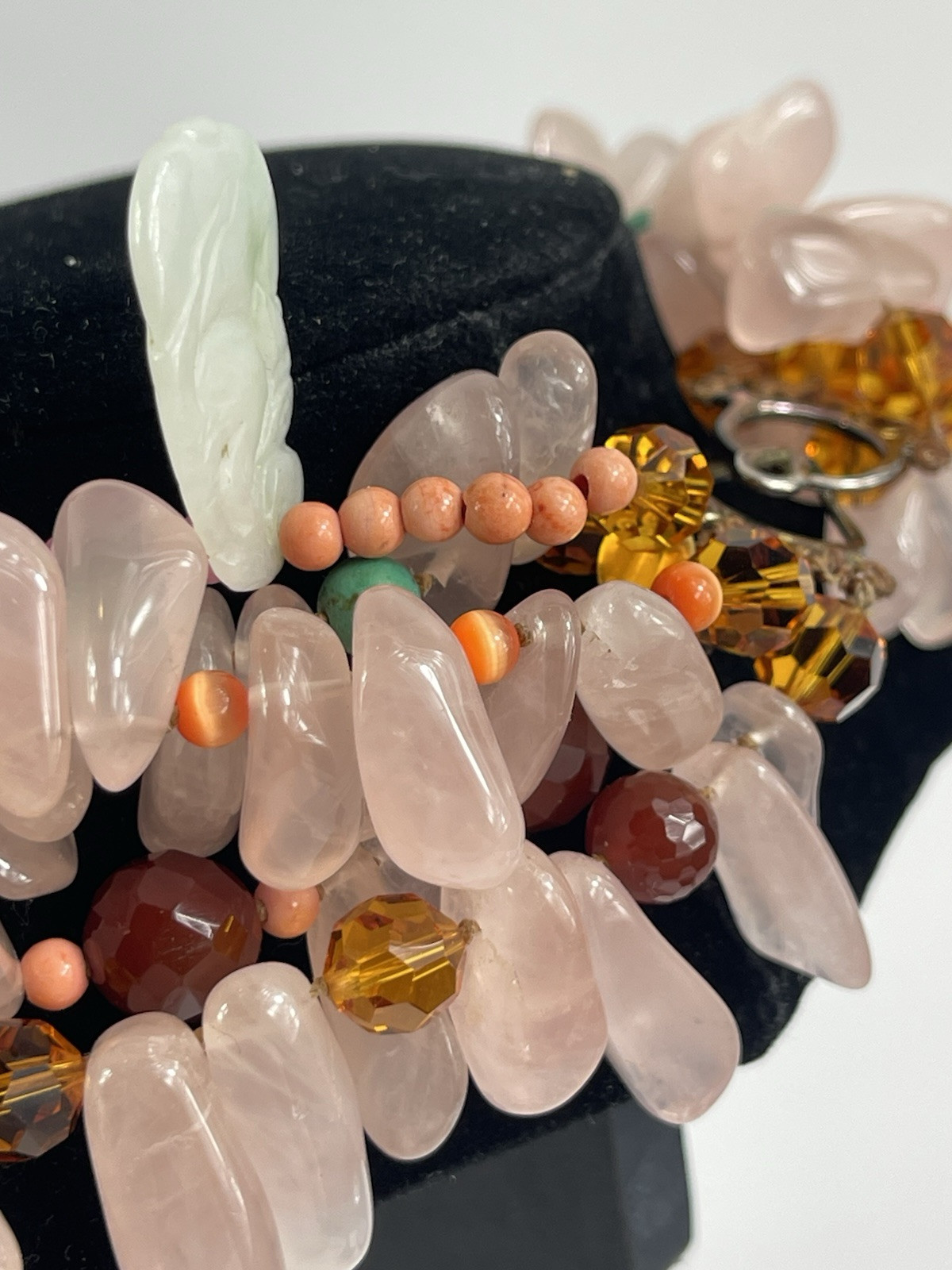 Simon Alcantara Design Polished Stone Necklace Stunning ! Bergdorf Goodman