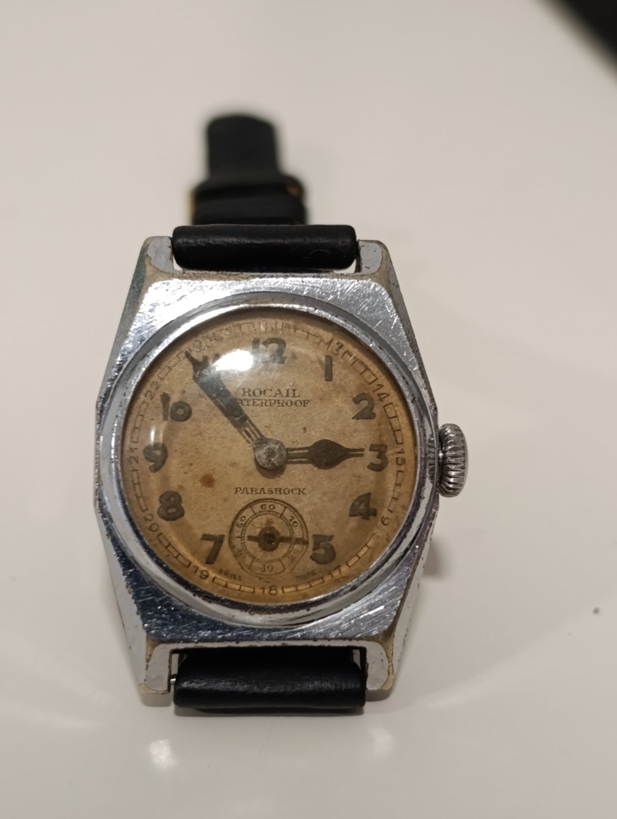 Vintage Rocail Military ARMY Watch 1940s- Sviss