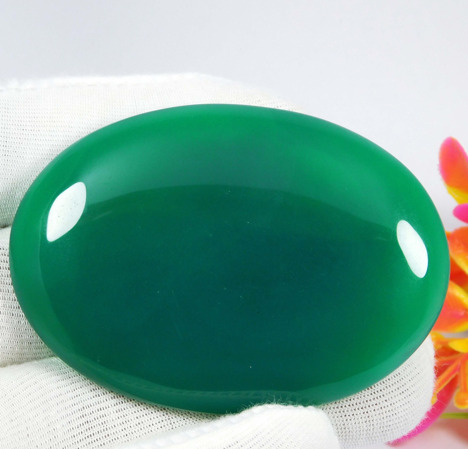 159.30 Ct Natural Green Onyx Sulemani Hakik Gemstone For Jewelry Making
