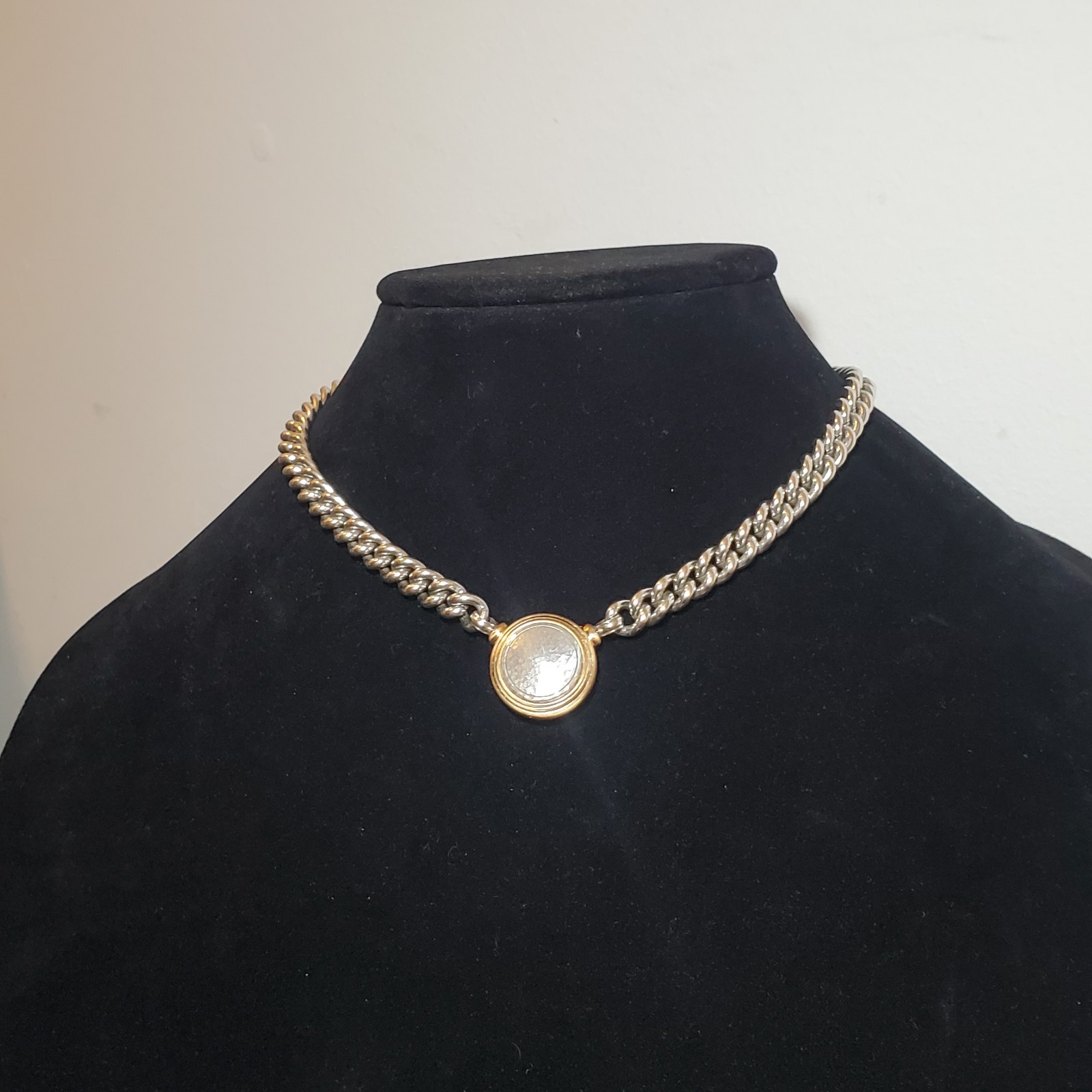 NWT Brighton Ferrara Two Tone Reversible Adjustable Short Necklace- 15″-18″