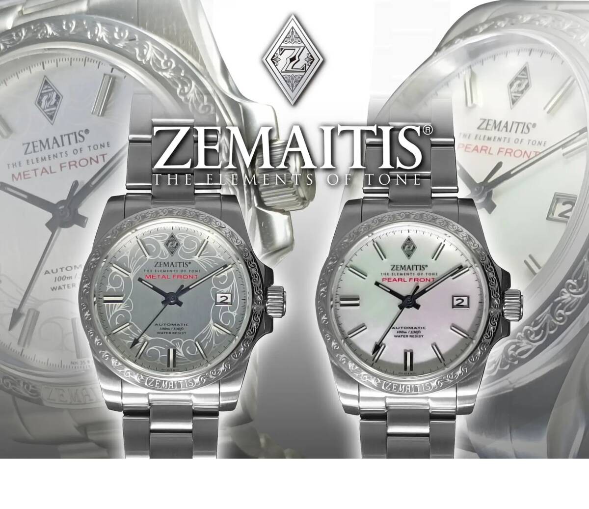 [B1P] Zemaitis Metal Front ZWMF235 Stainless Steel Mens Watch [m6t]
