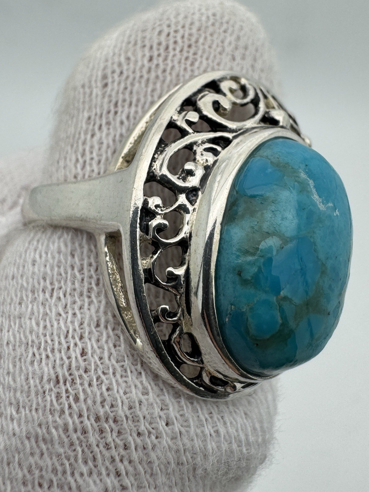 BBJ Bangkok Ratnaraj Sterling Silver Turquoise Ring