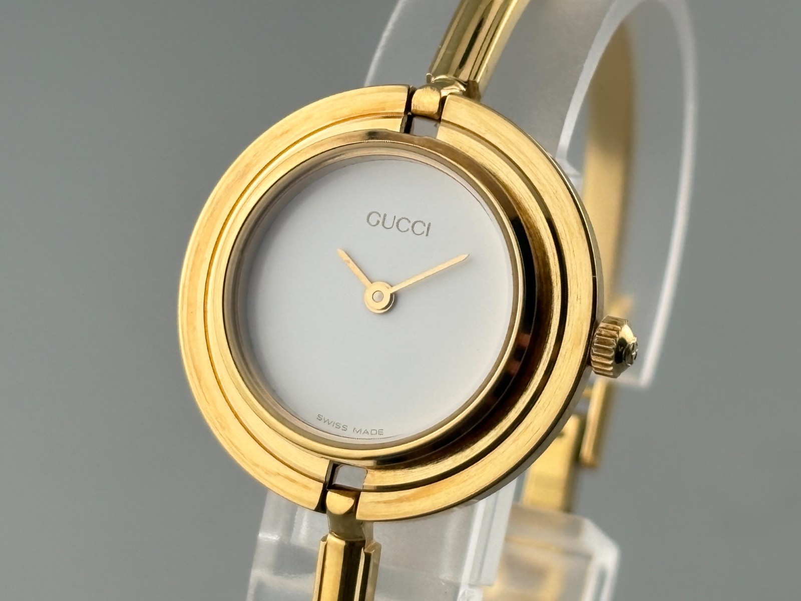 [Near Mint W/Box] Gucci Change Bezel 11/12 Women Watch Gold 12 Colors Auth