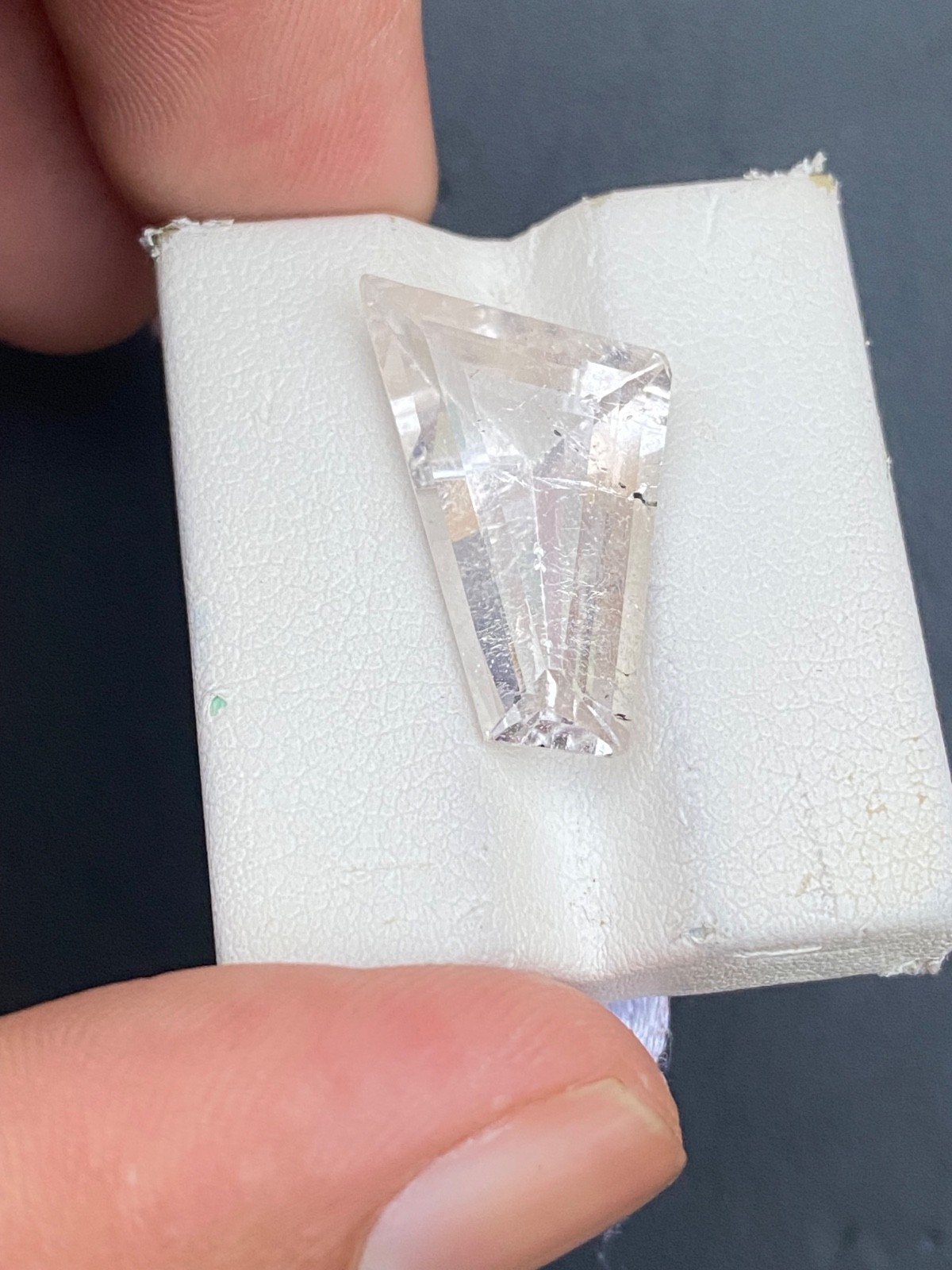 10.10 ct Natural cut heatedTopaz loss Gemstone cushion shape from Pakistan