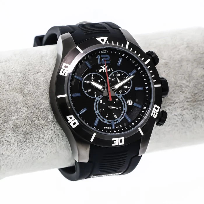 Optima – Swiss Chronograph – OSC382-BX-3 Swiss Quartz Chronograph 47mm OSC382