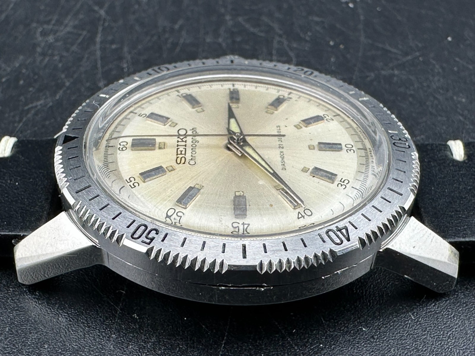 1964 Seiko Monopusher Chronograph Men’s Manual Wind Silver Dial 37.5mm 45899