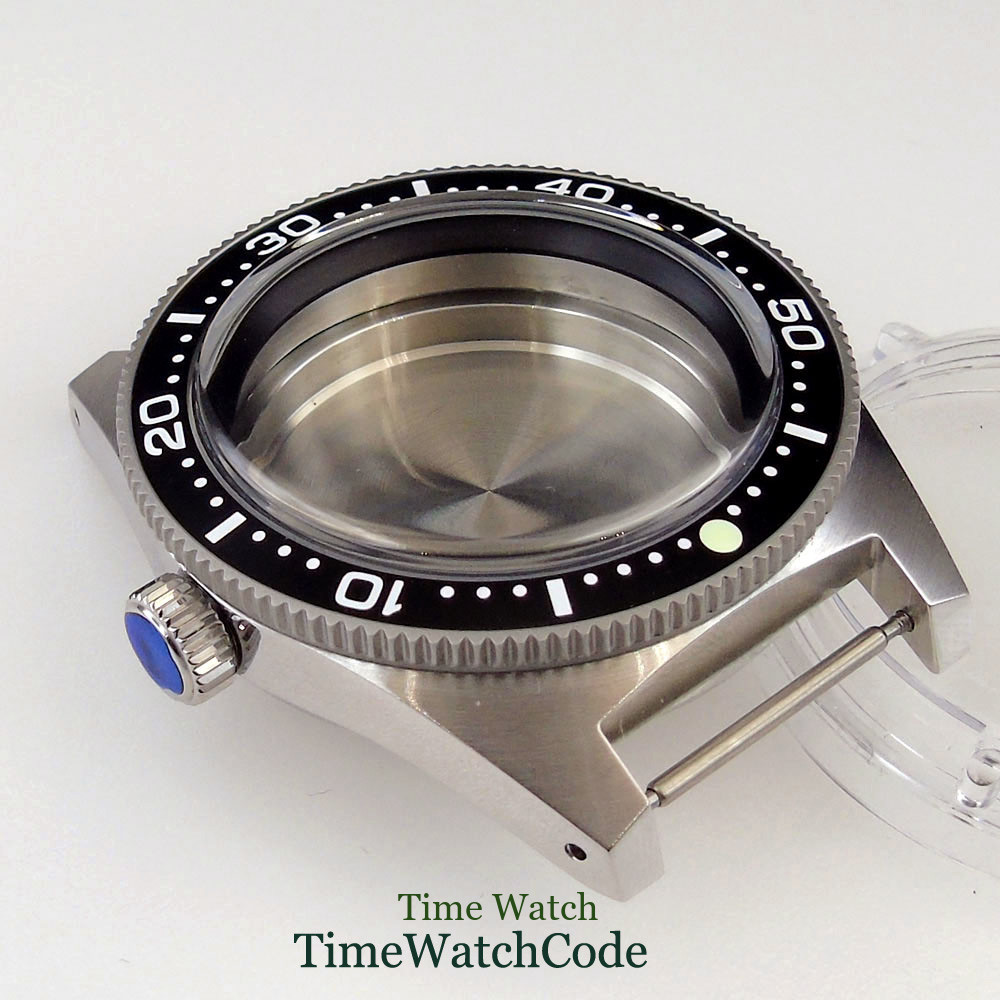 30ATM Diver Watch Case Fit NH35 ETA2824 PT5000 AR Coating Domed Sapphire Glass